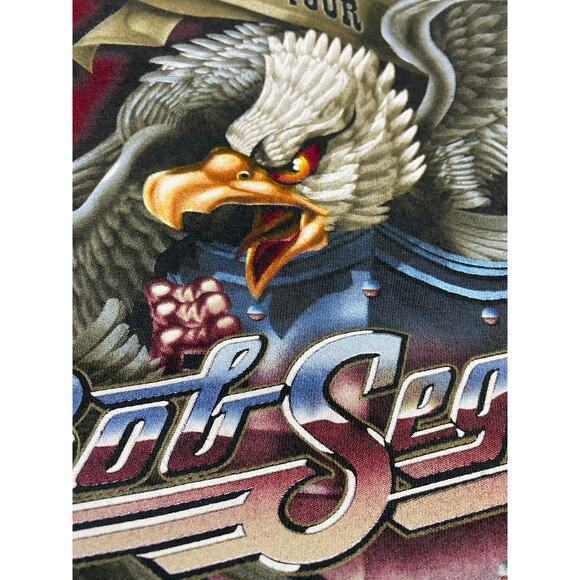 Bob Seger & The Silver Bullet Band T-Shirt 2XL 2014 Tour – Eagle Flag Graphic - Picture 5 of 9